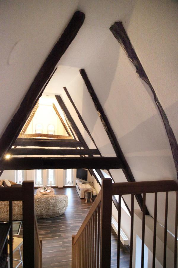 Wunderschoene Dachgeschoss - Maisonette Rostock Buitenkant foto